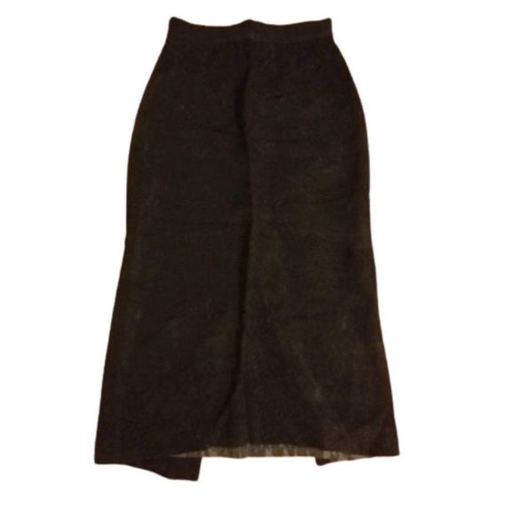 Vintage pencil skirt black jaquard - Picture 1 of 3